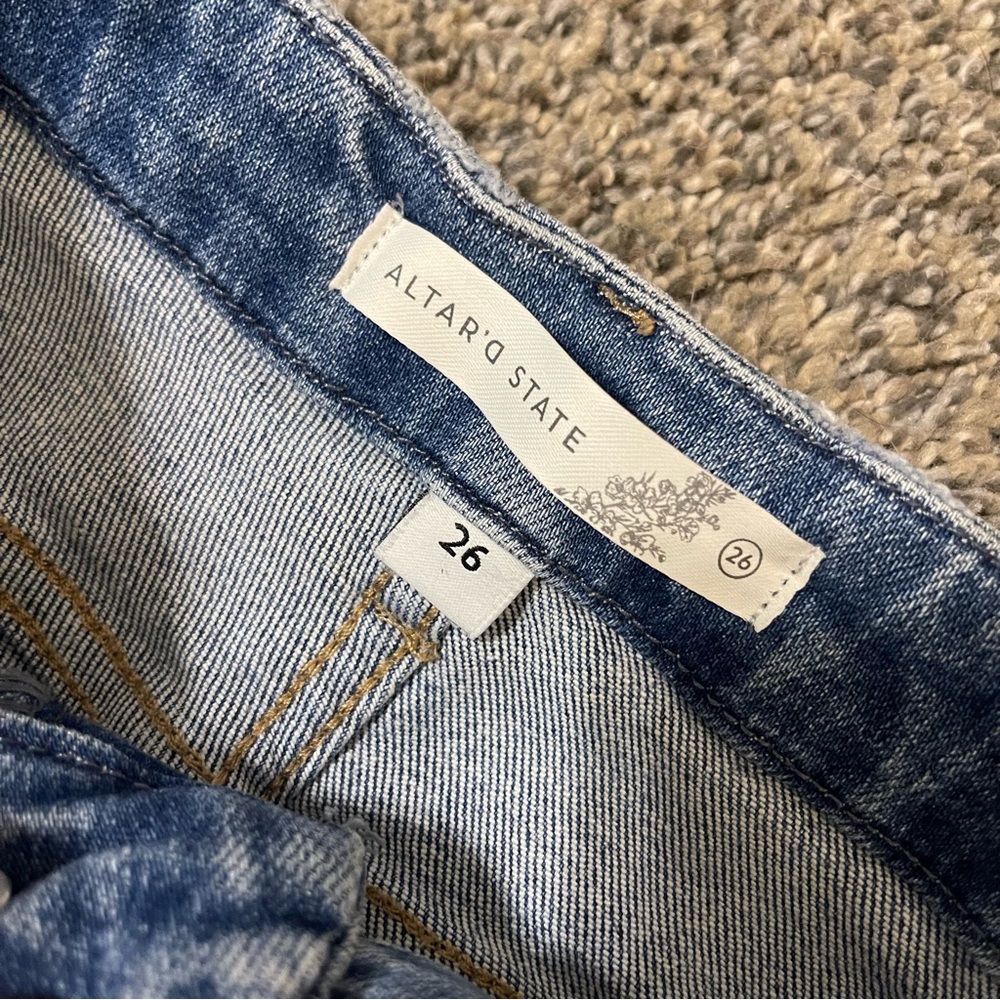 Altar’d State Olivia Cropped Flare Jeans - Picture 2 of 3